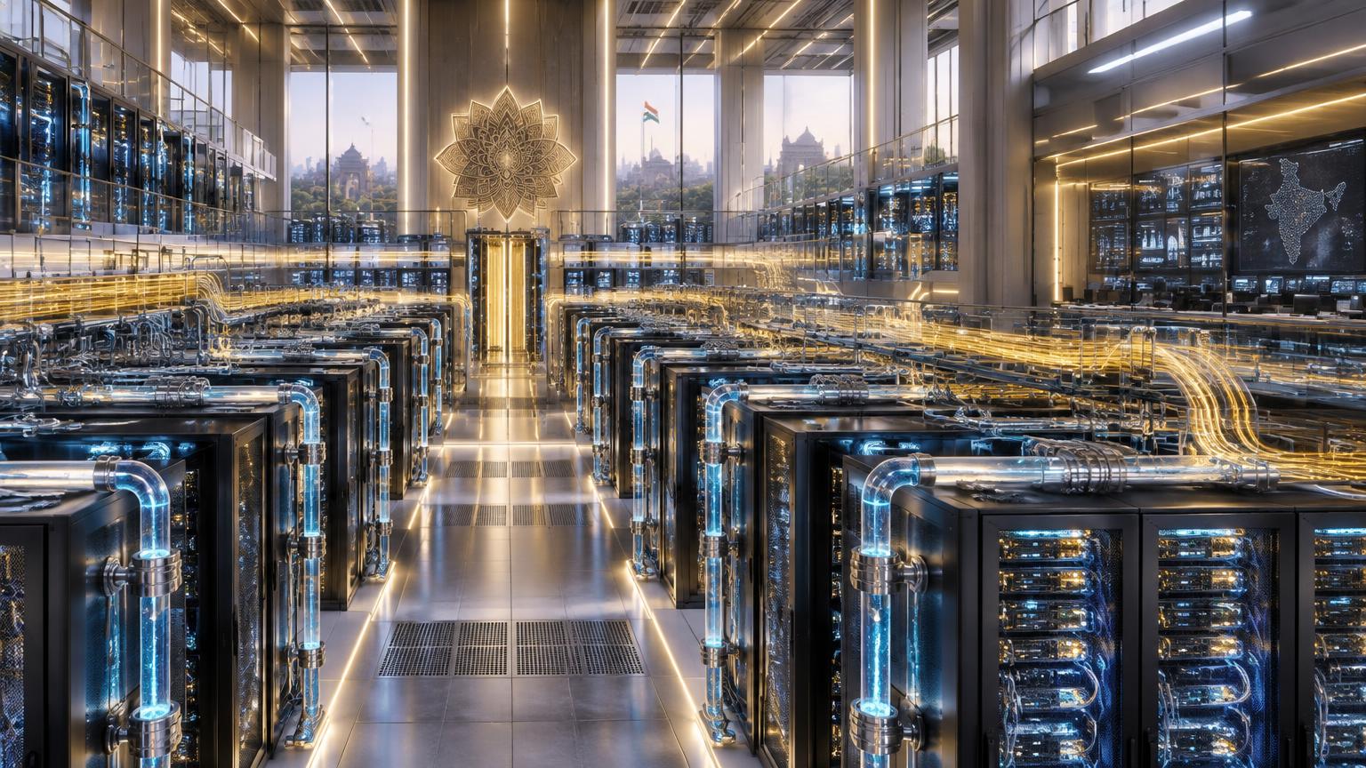 Compute factory with liquid-cooled GPU systems and photonic networking